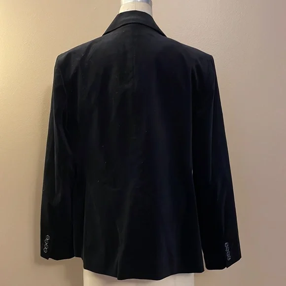 Jones New York Stretch velvet lined blazer - Picture 5 of 9